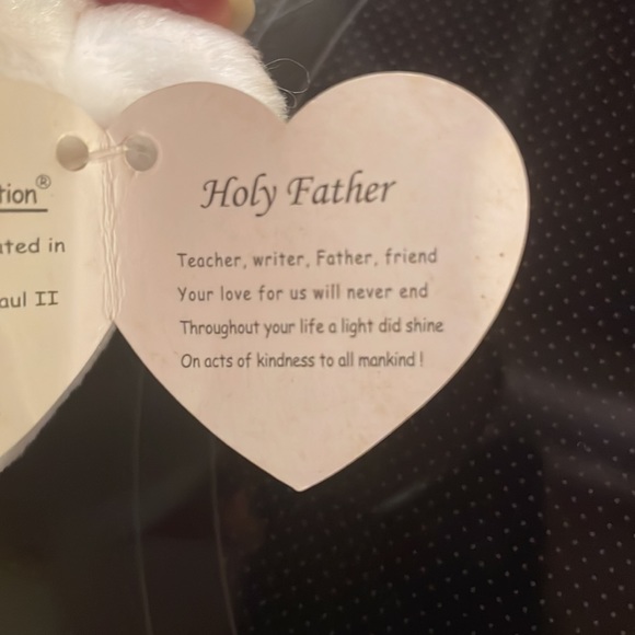 Retired TY beanie baby holy father John Paul II Bear - Picture 7 of 9